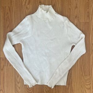 Cotton On Cream Ribbed Turtleneck Sweater
